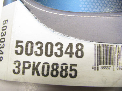Dayco 5030348 / 3PK0885 3-ribbed 885mm Polyrib Belt