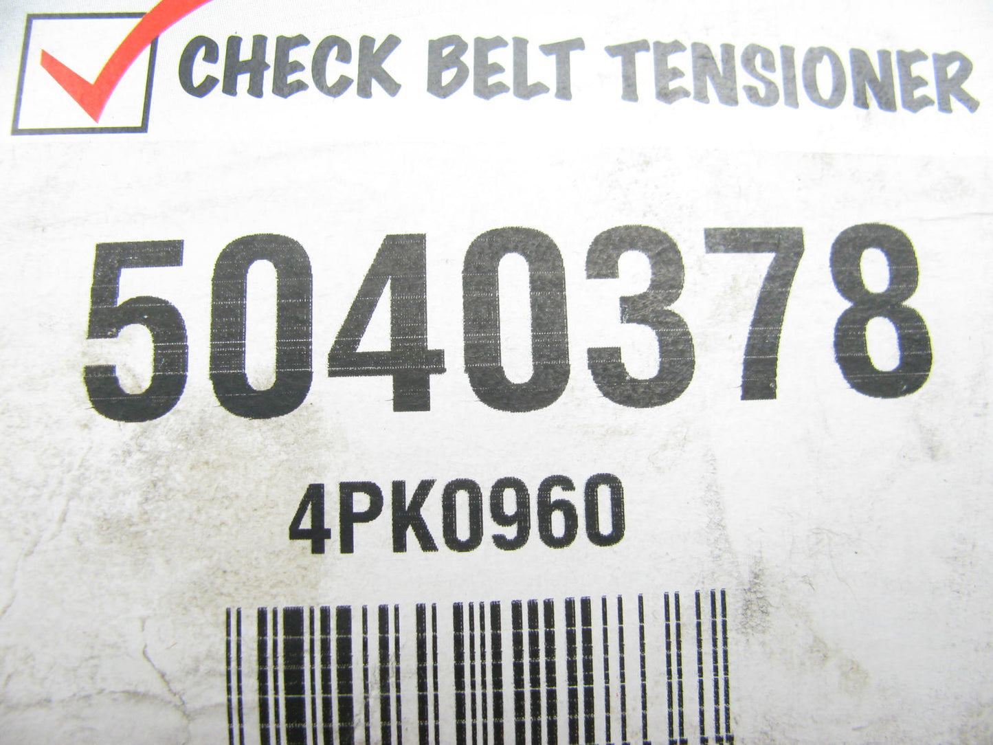 Dayco 5040378 Serpentine Belt - 0.54'' X 37.80'' - 6 Ribs