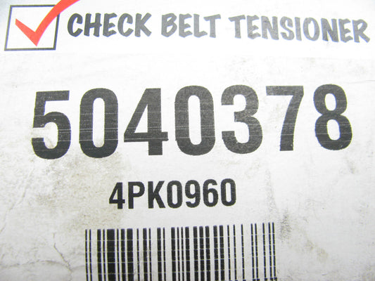 Dayco 5040378 Serpentine Belt - 0.54'' X 37.80'' - 6 Ribs