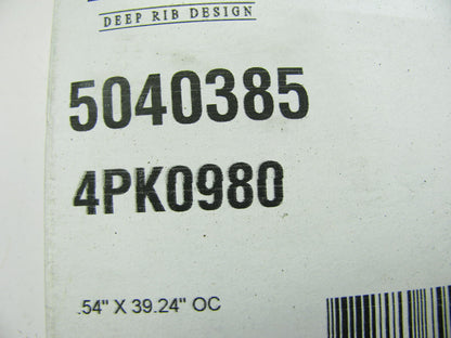 Dayco 5040385 Serpentine Belt - 0.56'' X 39.00'' - 4 Ribs