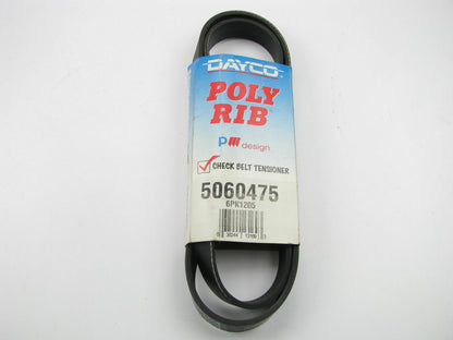 Dayco 5060475 Poly-Rib Serpentine Belt - 6 Ribs - Replaces K060474