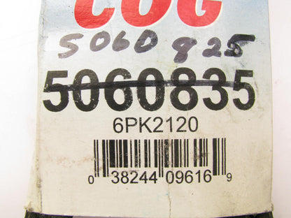 Dayco 5060835 Serpentine Belt - 0.82'' X 83.5'' - 6 Ribs