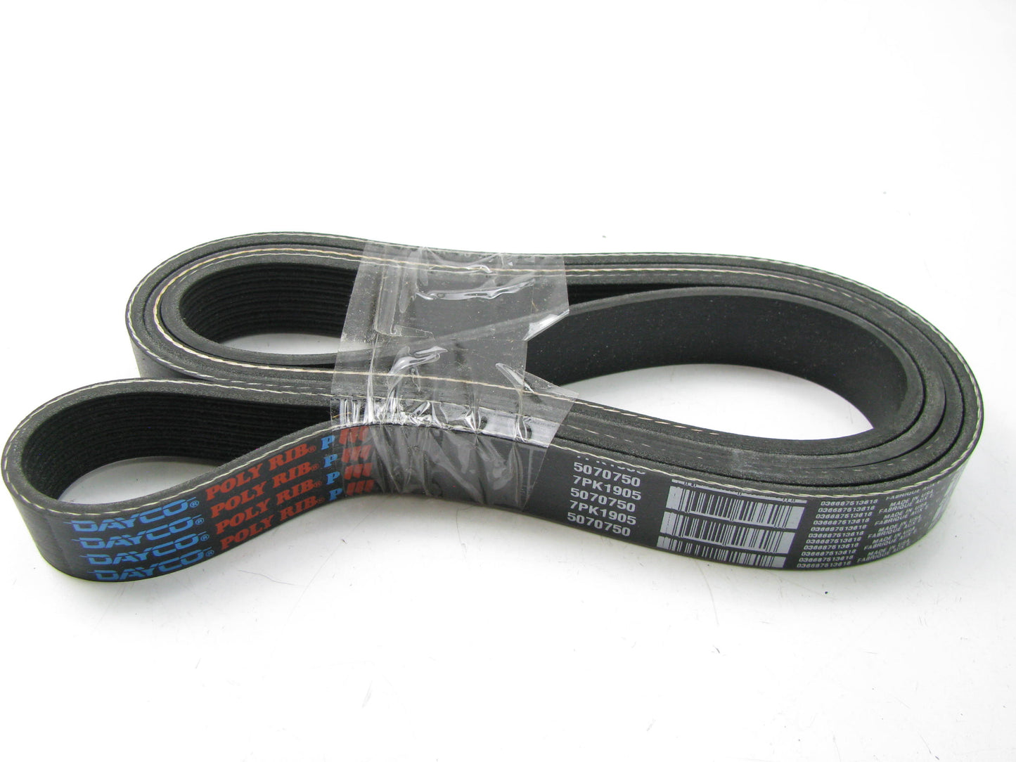 Dayco 5070750 Serpentine Belt - 0.98'' X 75.625'' - 7 Ribs