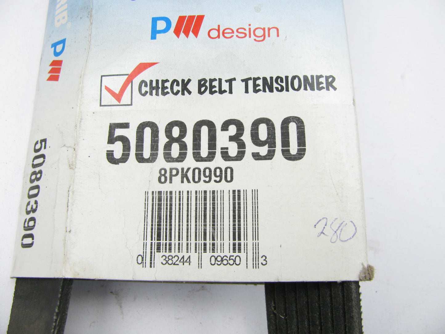 Dayco 5080390 Serpentine Belt - 1.12'' X 39.50'' - 8 Ribs