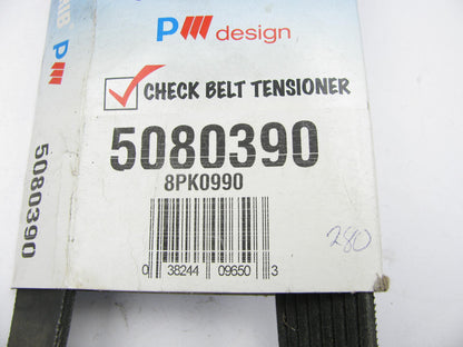 Dayco 5080390 Serpentine Belt - 1.12'' X 39.50'' - 8 Ribs
