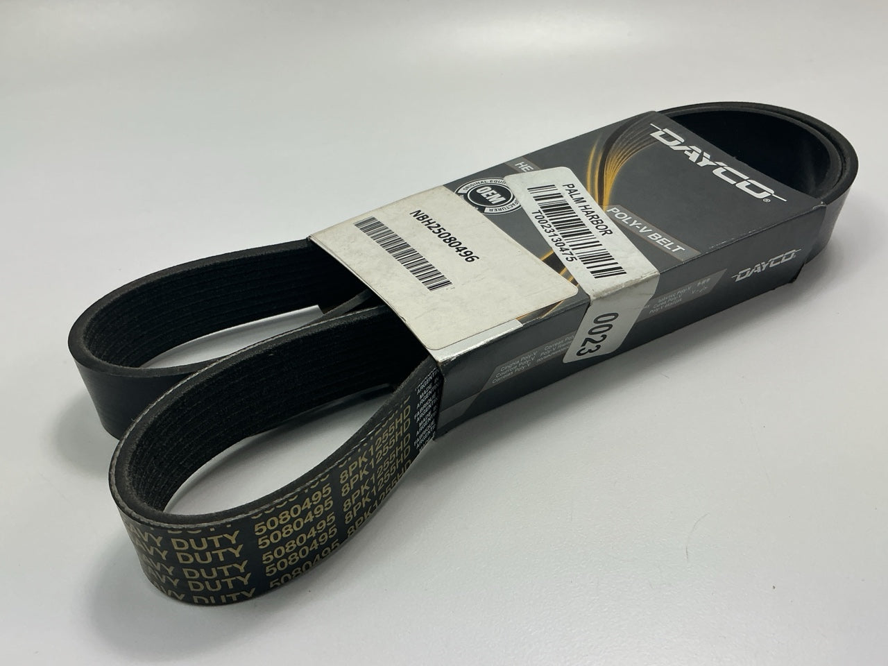 Dayco 5080495 Serpentine Belt K080496, K080496HD, 8K495, 8K496, 4080495, 4080495