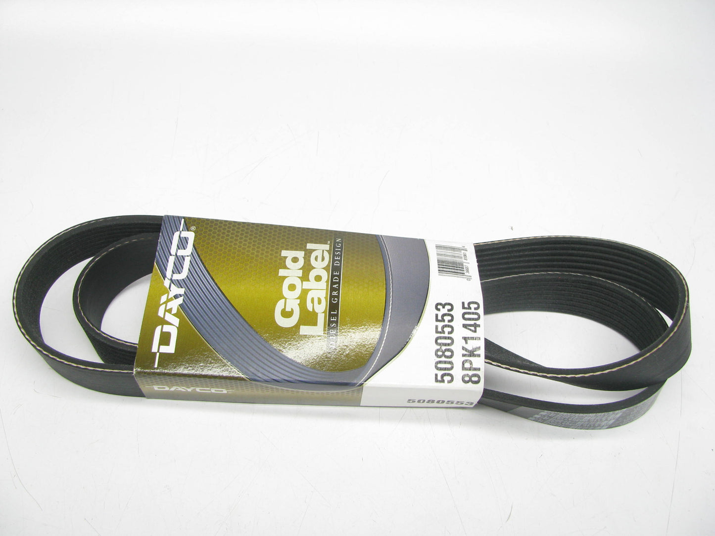 Dayco 5080553 / 8PK1405, Gold Label Serpentine Belt - Replaces K080553HD