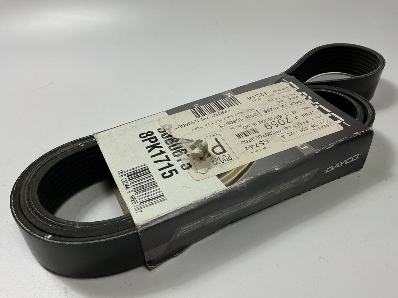 Dayco 5080675 Serpentine Belt - 8 Ribs