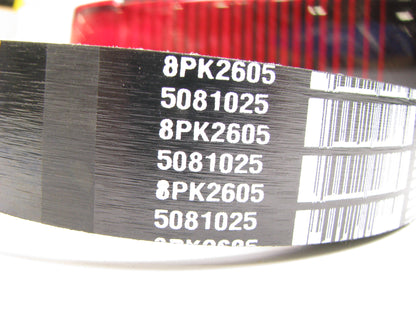 Dayco 5081025 Serpentine Belt 8PK2605