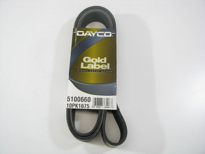 Dayco 5100660 Serpentine Belt - 1.367'' X 66.50'' - 10 Ribs