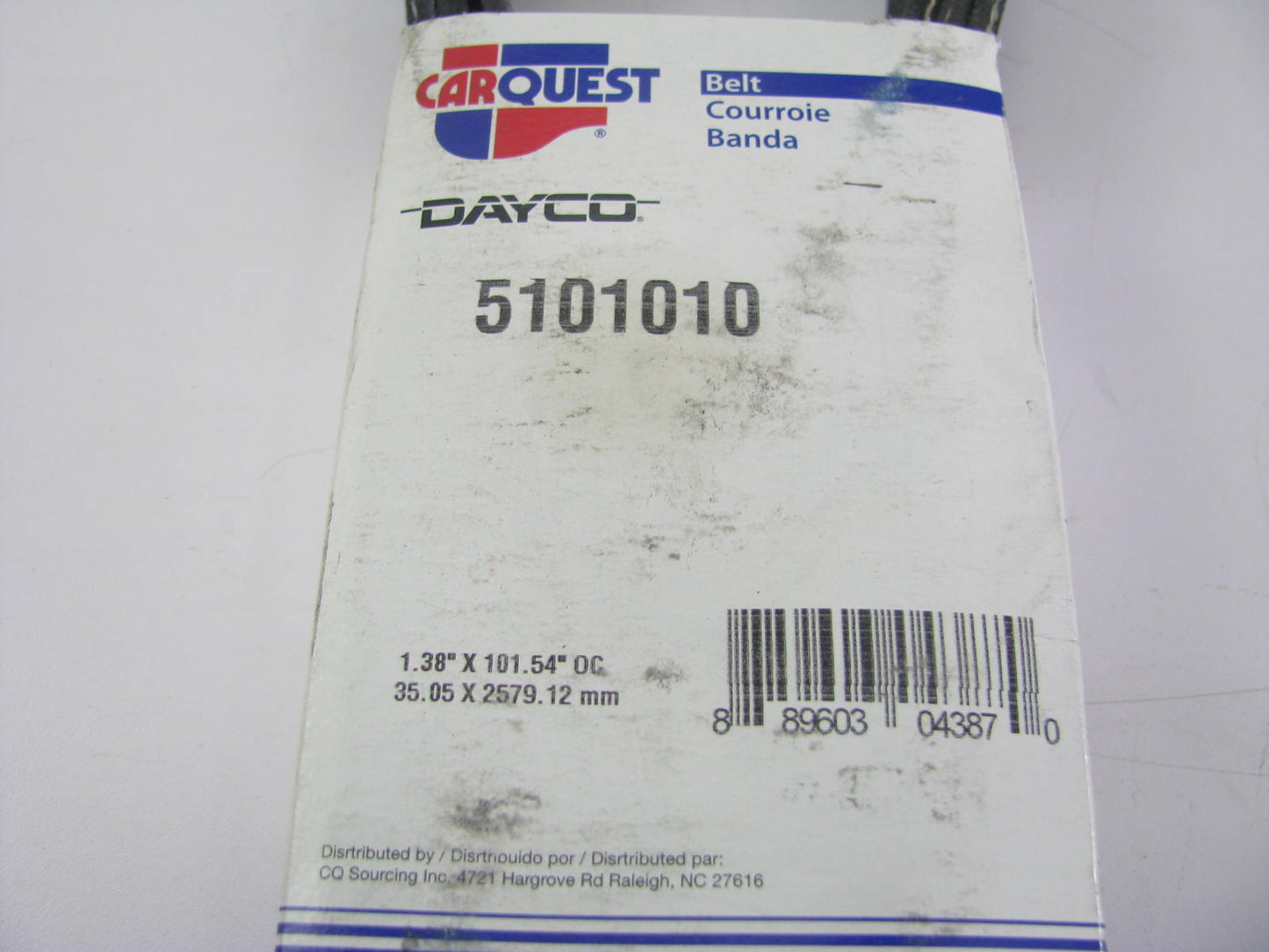 Dayco 5101010 Serpentine Belt - 1.38'' X 100.98'' - 10 Ribs