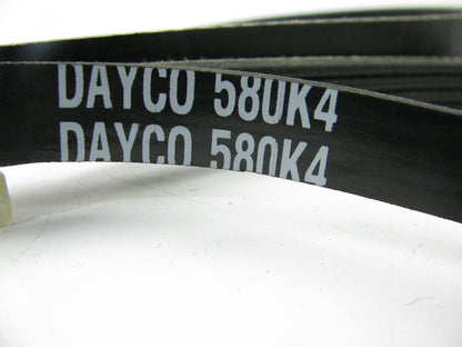 Dayco 580K4  Micro-Rib V-Belt  Width:9/64 Inch, Length:58.75 Inch,  Rib Count: 4