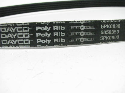 Dayco 5PK0890 Serpentine Belt - 0.68'' X 35.04'' - 5 Ribs