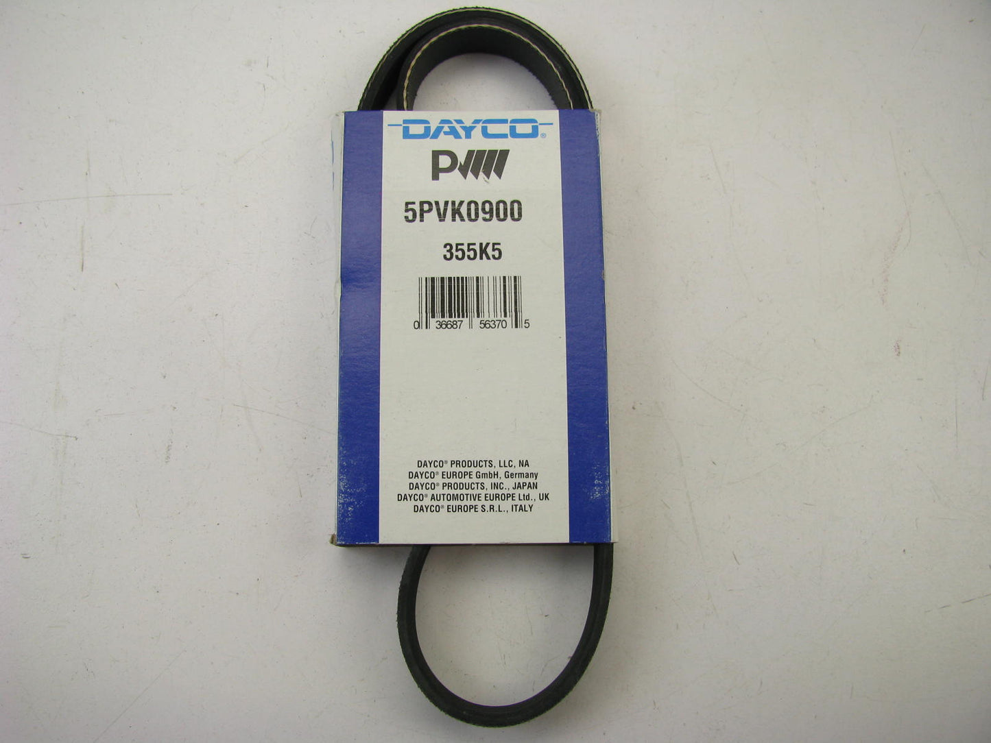 Dayco 5PVK0900 Serpentine Belt - 0.69'' X 36.125'' - 5 Ribs