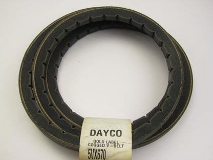 Dayco 5VX670 Industrial VX-Wedge Accessory Drive Belt - 5/8'' X 67''