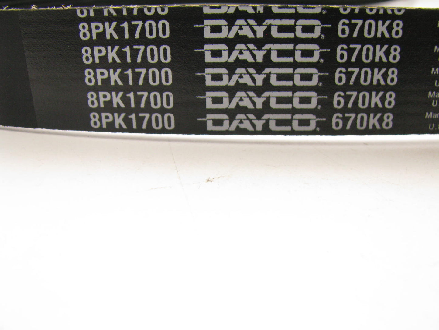 Dayco 670K8 Serpentine Belt - 1.12'' X 67.00'' - 8 Ribs