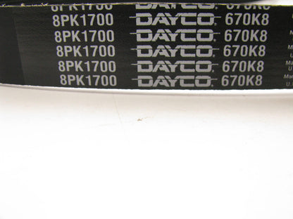 Dayco 670K8 Serpentine Belt - 1.12'' X 67.00'' - 8 Ribs