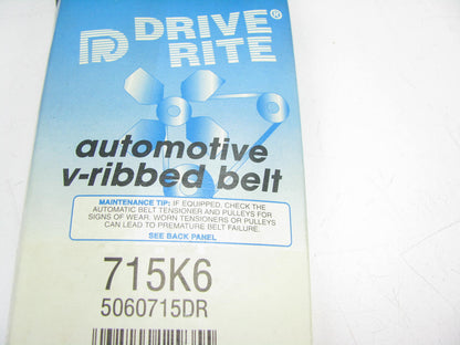 Dayco 715K6 Serpentine Belt - 0.84'' X 72.00'' - 6 Ribs