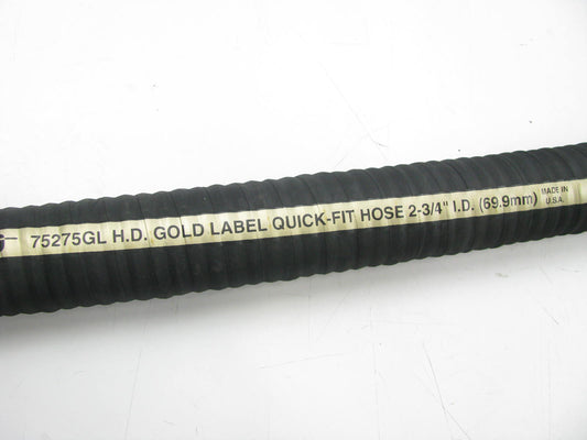 Dayco 75275GL-45IN Gold Label Straight Radiator Coolant Hose 2-3/4'' ID X 45''