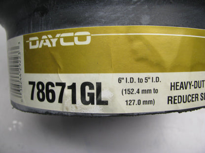 Dayco 78671GL Air Intake Reducing Hump Hose 6'' ID To 5'' Reducer Coupler