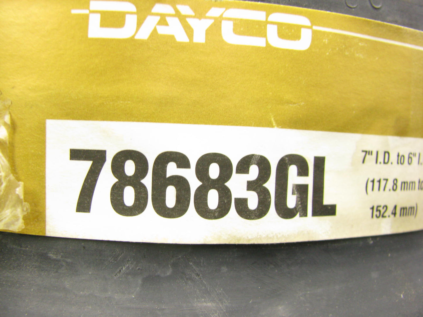 Dayco 78683GL Heavy Duty Diesel Air Intake Reducer Hump Hose Coupler 7'' To 6''