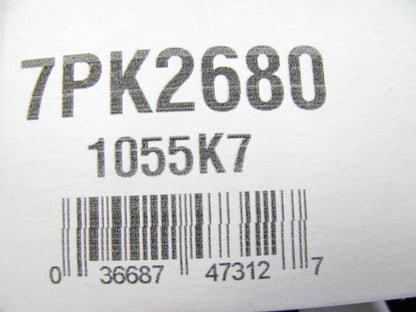 Dayco 7PK2680 Serpentine Belt - 25mm X 2680mm - 7 Ribs