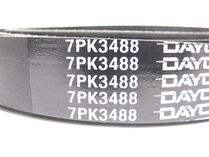 Dayco 7PK3488 Serpentine Drive Belt   Width: 9/64''   X 138.05 '' X 7 Ribs