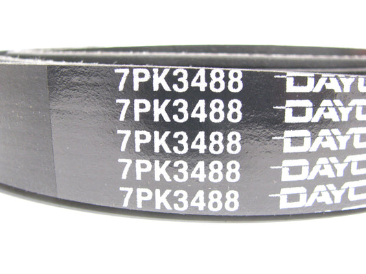 Dayco 7PK3488 Serpentine Drive Belt   Width: 9/64''   X 138.05 '' X 7 Ribs