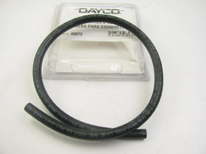Dayco 80072 Fuel Hose - 3/16'' ID X 2' Long - SAE J30R7 SAE J1527