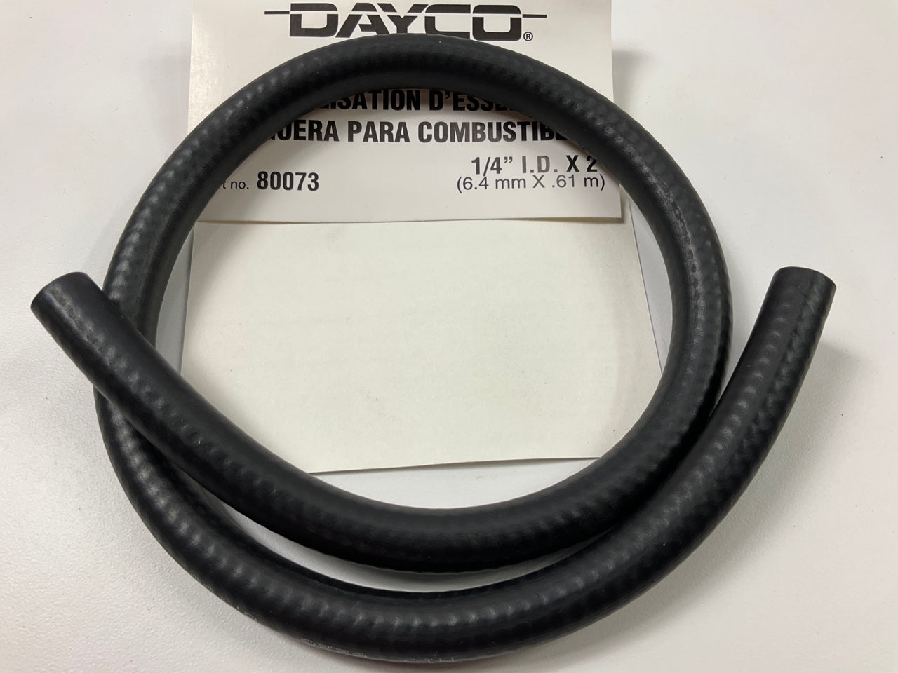 2 FEET - Dayco 80073 Fuel Injection Hose, 1/4''