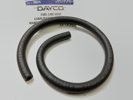 2 FEET - Dayco 80075 Fuel Line Hose, 3/8'' ID X 2' Long