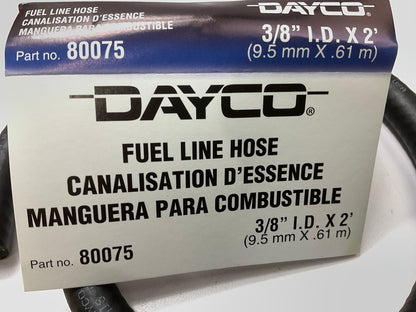 2 FEET - Dayco 80075 Fuel Line Hose, 3/8'' ID X 2' Long