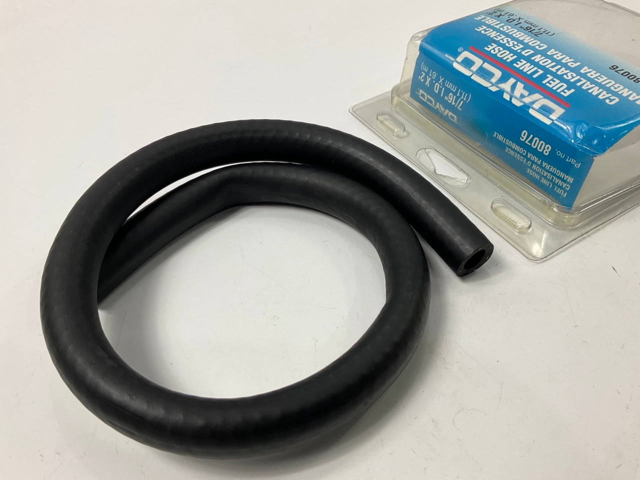2 FEET - Dayco 80076 Fuel Line Hose, 7/16'' ID X 2' Long