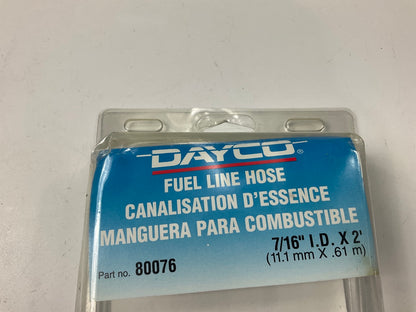 2 FEET - Dayco 80076 Fuel Line Hose, 7/16'' ID X 2' Long