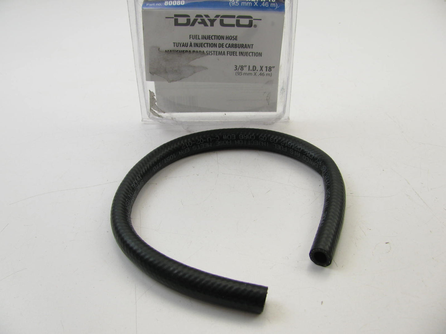 Dayco 80080 Fuel Injection Hose - 3/8'' ID X 18'' Long, 100 PSI Max