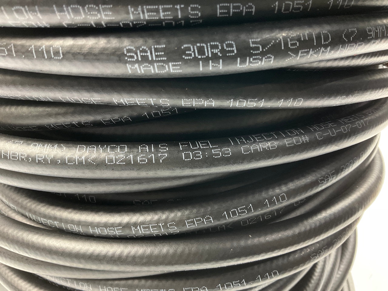 250 FEET - Dayco 80092 5/16'' Fuel Injection Hose, 100 PSI Max Pressure, SAE 30R9