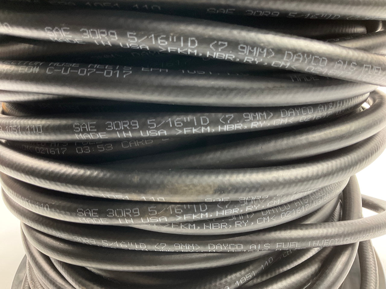 250 FEET - Dayco 80092 5/16'' Fuel Injection Hose, 100 PSI Max Pressure, SAE 30R9