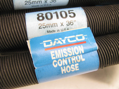 (20) Dayco 80105 Carburetor Emission Control Duct Hose Tubes - 25mm X 36''