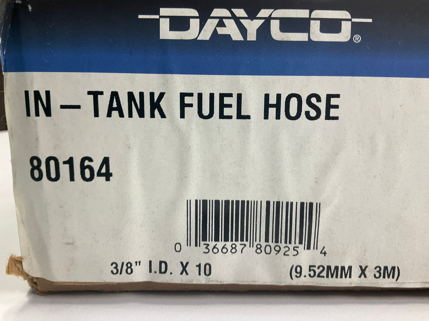Dayco 80164 Submersible In Tank Gasoline Fuel Hose - 3/8'' ID X 10, 100 PSI