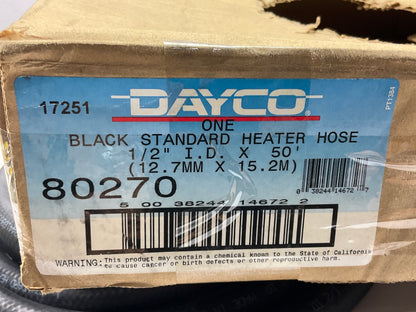 16 FEET - Dayco 80270 Black Standard 1/2'' Heater Hose