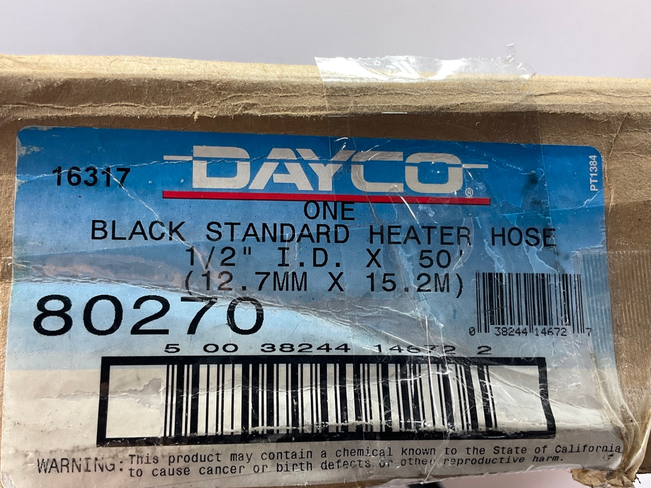 42 FEET - Dayco 80270 Black Standard 1/2'' Heater Hose