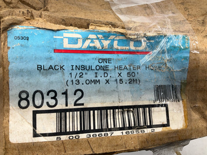 Dayco 80312 HVAC Molded Heater Hose 1/2'' ID X 50'