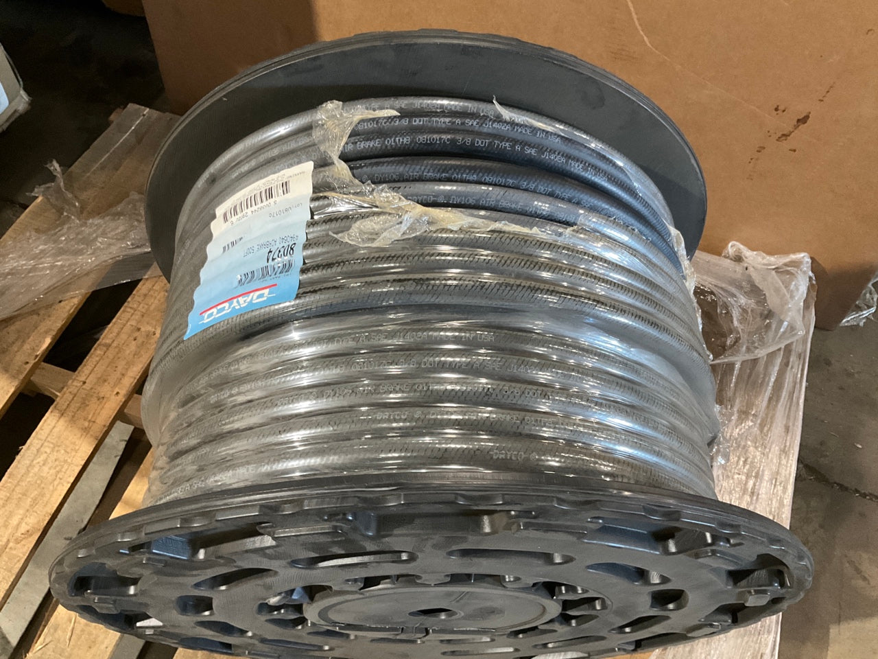 500 FEET - Dayco 80374 Air Brake Hose Spool, 3/8'' ID, 225 Working PSI