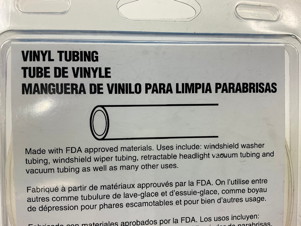 Dayco 80554 Vinyl Tubing - 5/16'' ID X 6' Long