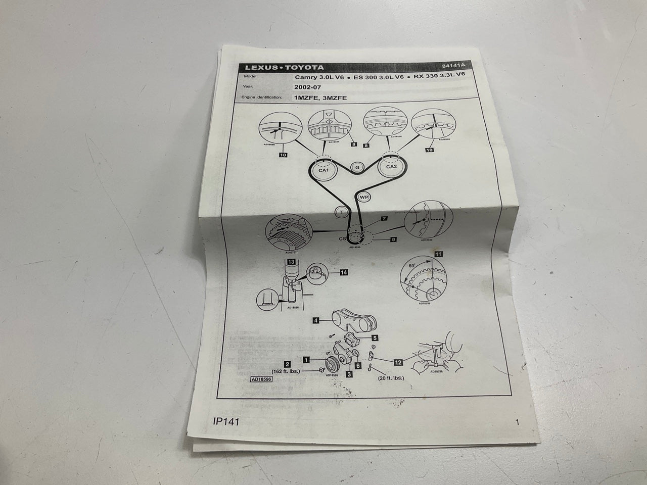 Dayco 84141 Engine Timing Belt Component Kit