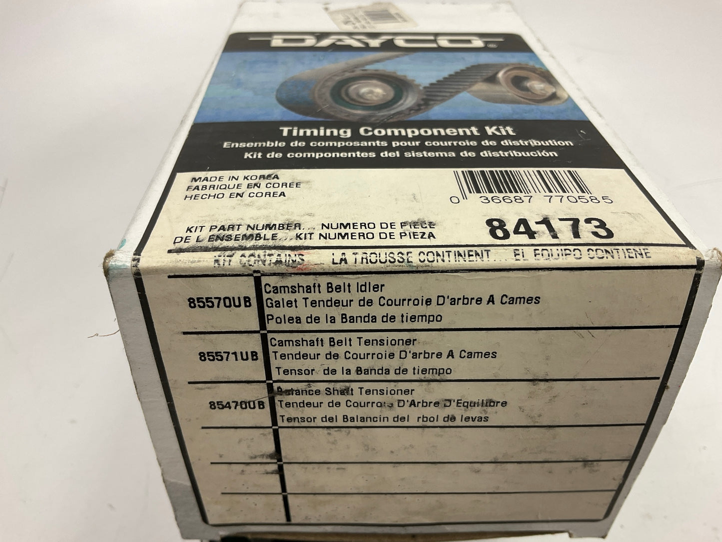 Dayco 84173 Belt Tensioner, Balance Shaft Tensioner & Belt Idler Pulley Kit