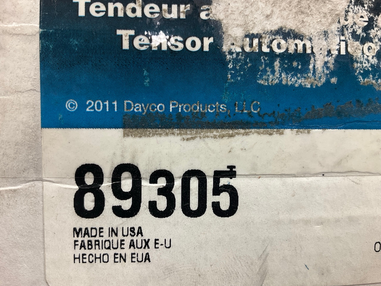 Dayco 89305 Accessory Drive Belt Tensioner 38291, 38291, 305305