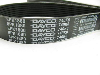 Dayco 8PK1880 Serpentine Drive Belt - 8 Rib,  74''