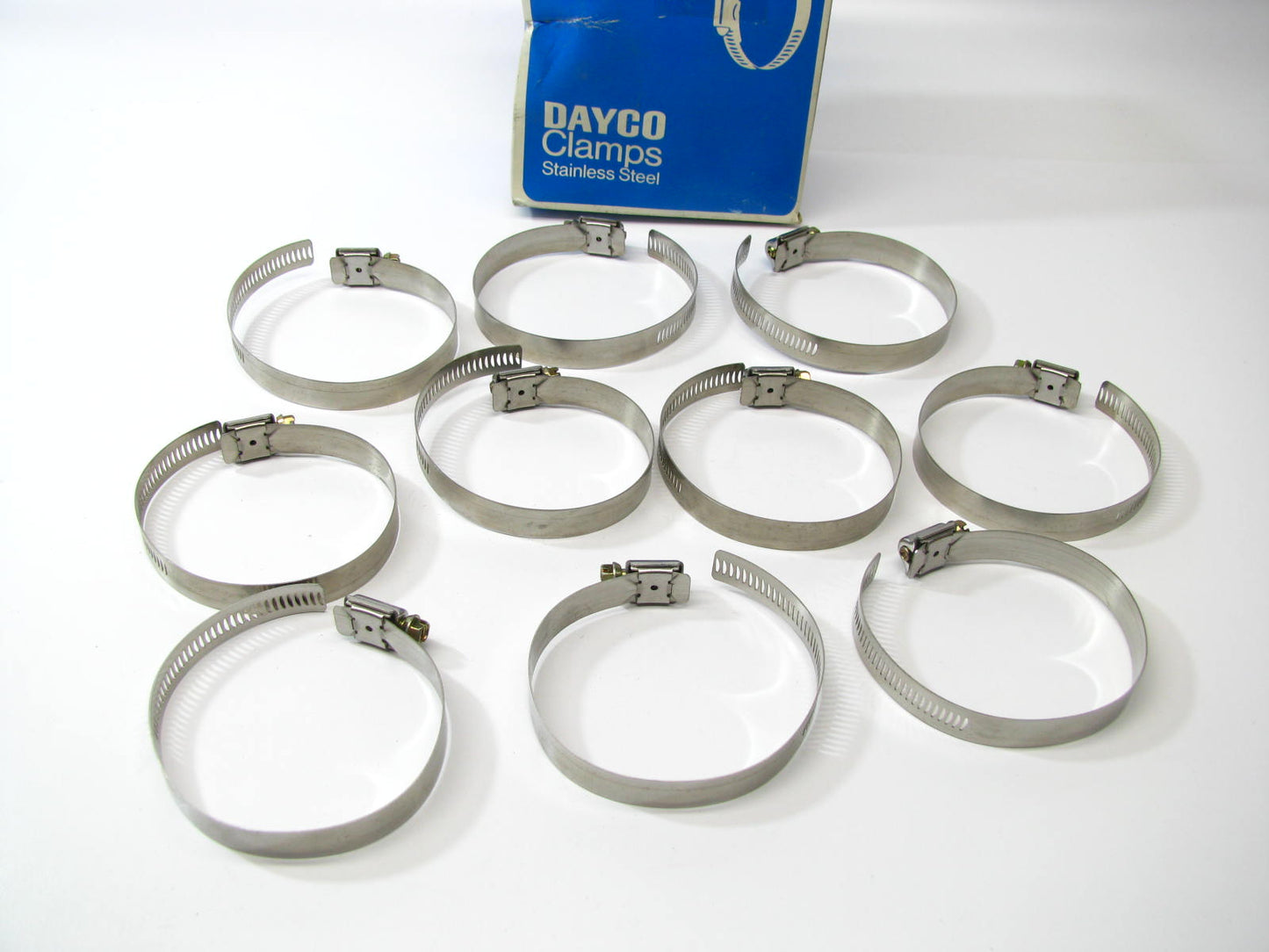 (10) Dayco 91044 Stainless Steel Worm Gear Hose Clamp - 2-5/16'' - 3-1/4''