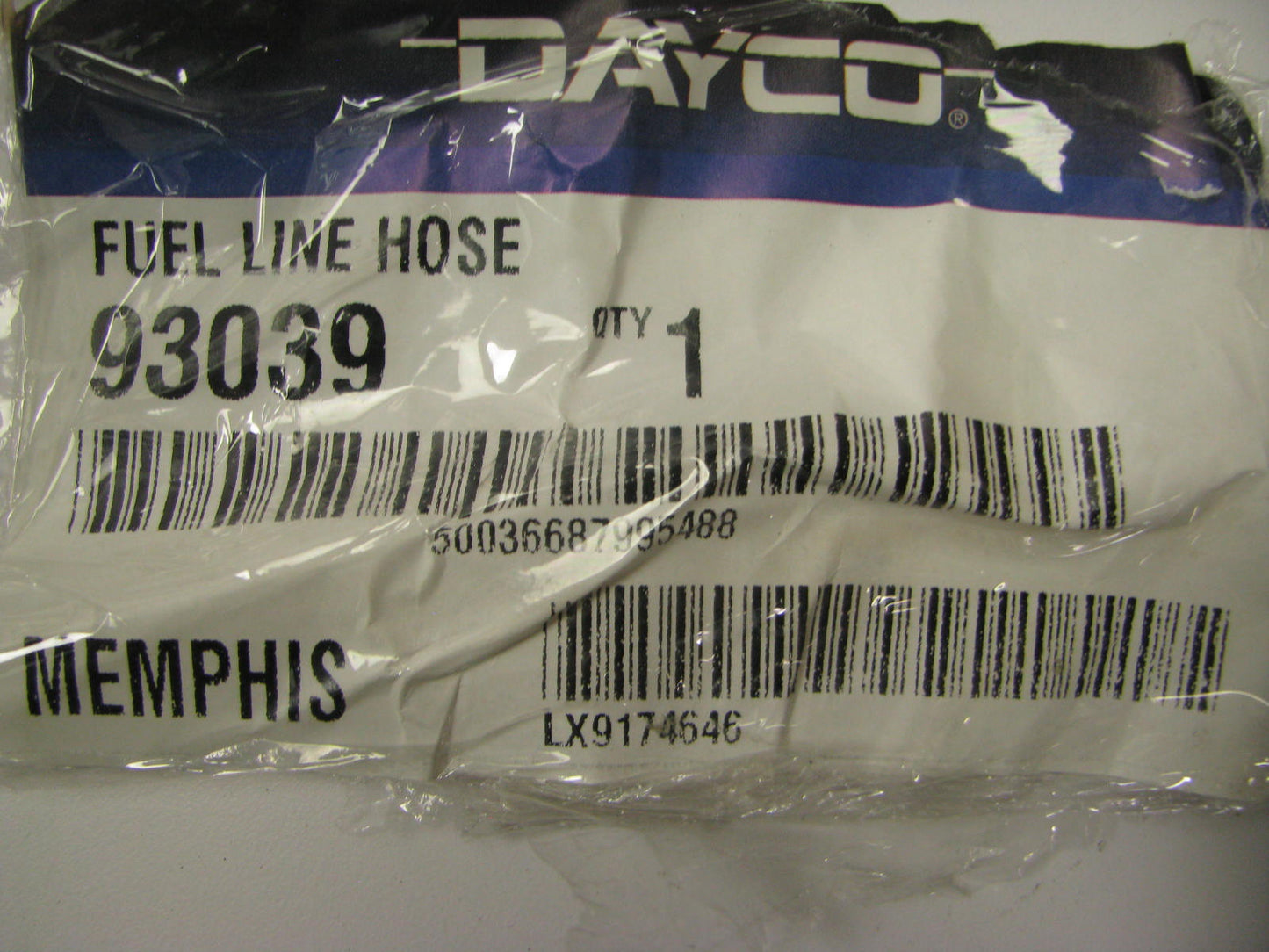 DAYCO 250 Feet 50 PSI Carburetor Fuel Line Hose 1/2'' ID  SAE 30R7 - ROLL OF 250'